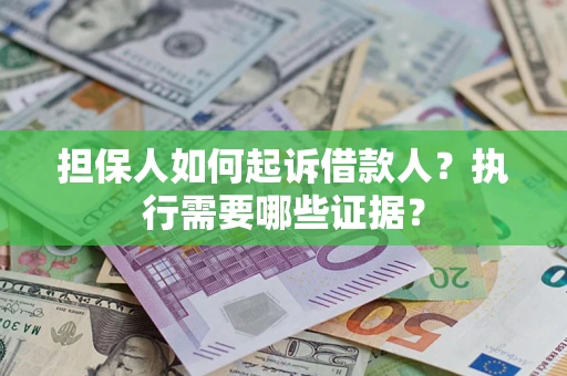 武汉担保人如何起诉借款人？执行需要哪些证据？