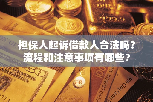 武汉担保人起诉借款人合法吗？流程和注意事项有哪些？