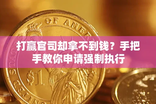 武汉打赢官司却拿不到钱？手把手教你申请强制执行