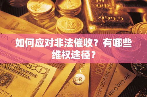 武汉如何应对非法催收？有哪些维权途径？