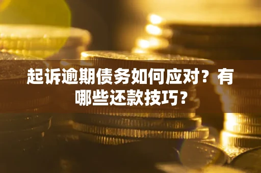 武汉起诉逾期债务如何应对？有哪些还款技巧？