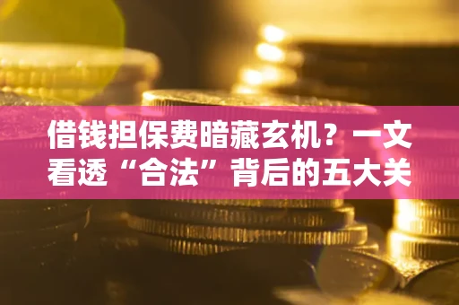 武汉借钱担保费暗藏玄机？一文看透“合法”背后的五大关键陷阱