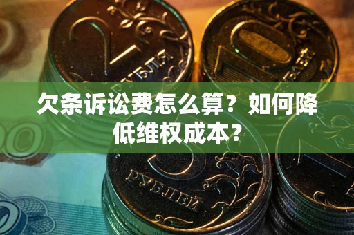 武汉欠条诉讼费怎么算？如何降低维权成本？