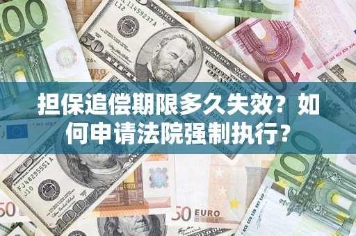 武汉担保追偿期限多久失效？如何申请法院强制执行？