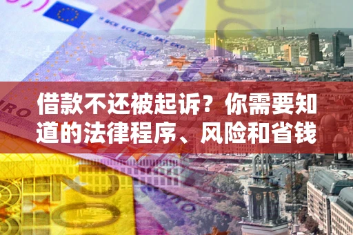 武汉借款不还被起诉？你需要知道的法律程序、风险和省钱技巧