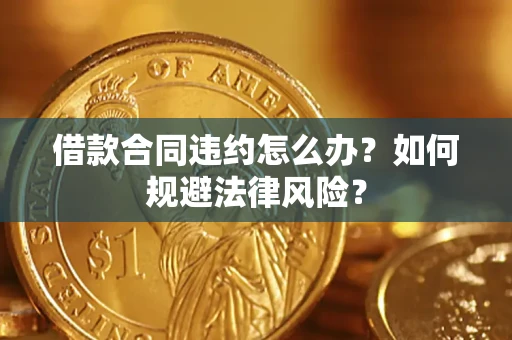 武汉借款合同违约怎么办？如何规避法律风险？