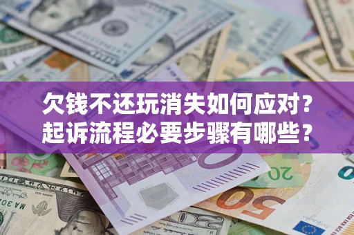 武汉欠钱不还玩消失如何应对？起诉流程必要步骤有哪些？