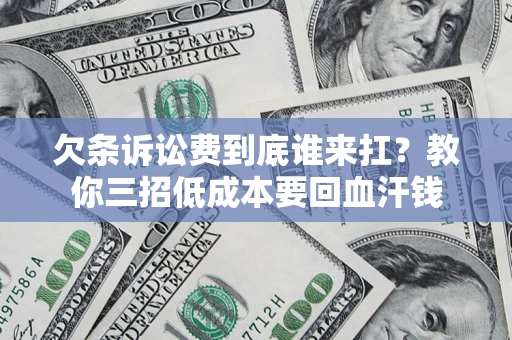 武汉欠条诉讼费到底谁来扛？教你三招低成本要回血汗钱
